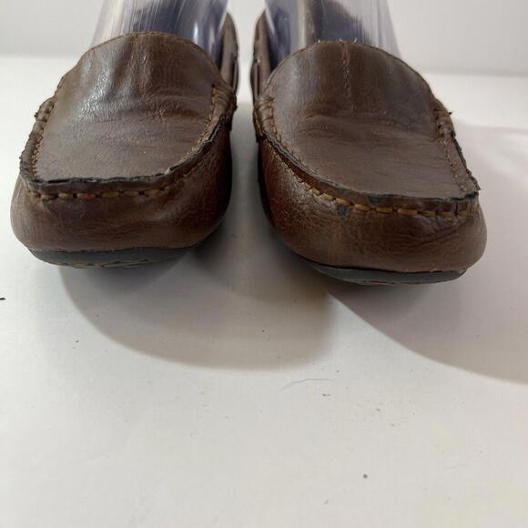 Boc Born Loafers Womens Size 7M Brown Faux Leather Driving Shoes Vegan - Picture 4 of 9